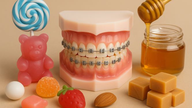 Qué no comer con brackets