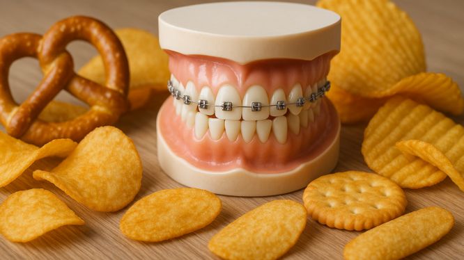 Qué no comer con brackets
