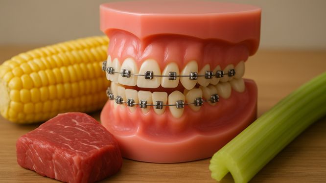 Qué no comer con brackets